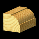 ECONOCUT Beading Bit with Ball Bearing Guide, 2-flute carbide-tipped router bit for precise edging and shaping in woodworking.