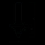 ECONOCUT Beading Bit with ball bearing guide, 2-flute carbide-tipped, 31.8mm diameter for precision woodworking and edging tasks.