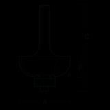 ECONOCUT Cove Bit with ball bearing guide, 2 flute design for precise concave cuts and decorative edging in woodworking.