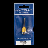 ECONOCUT Flush Trimming Bit with Ball Bearing Guide - 2 Flute - Carbide Tipped (12.7mm x 13mm)