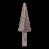 Alt text: High Speed Steel step drill bit for precision hole-cutting, sizes 6-20mm, ideal for various materials and projects.