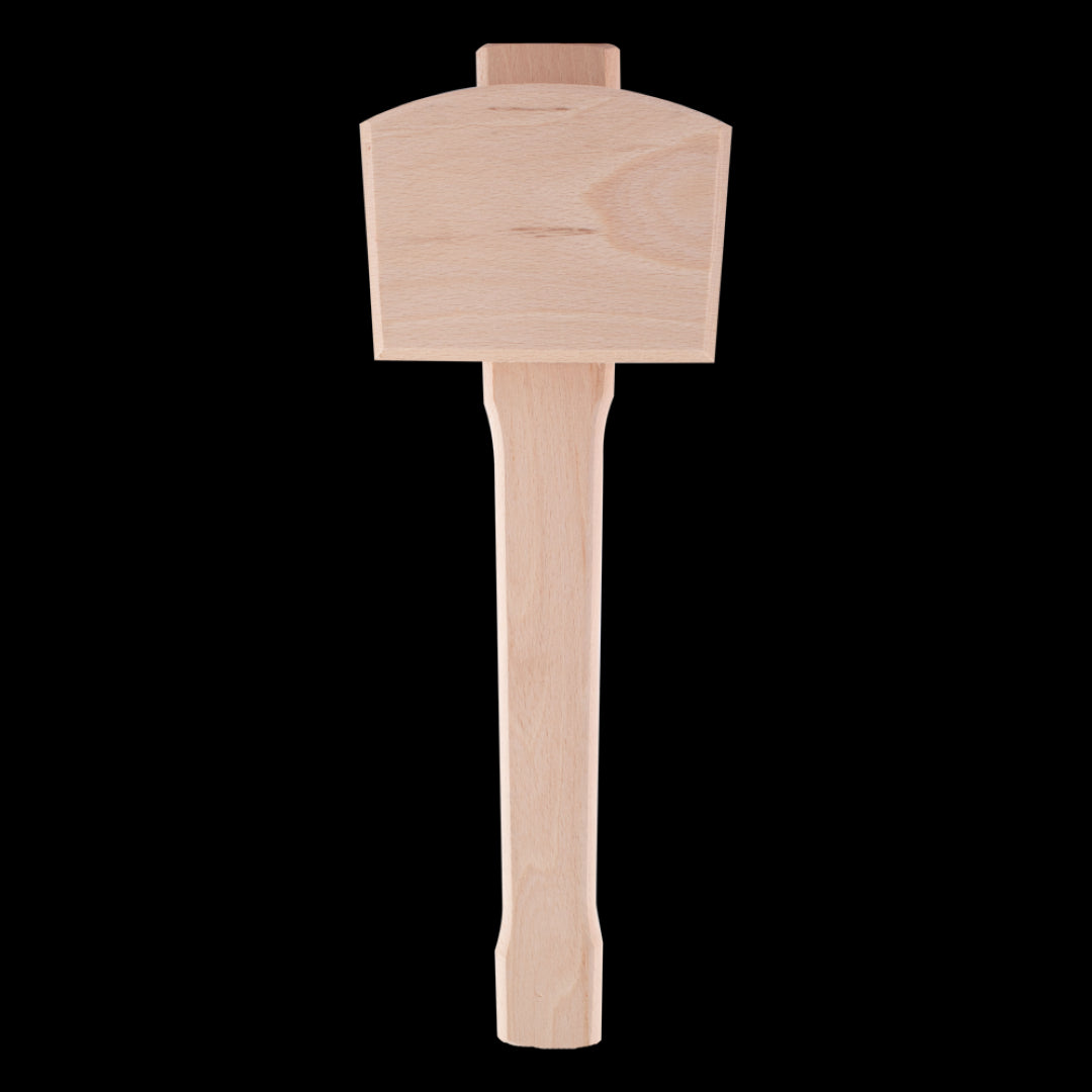 FOOTPRINT Wooden Carpenters Mallet made from premium beechwood, designed for precision with wood chisels and ergonomic comfort.