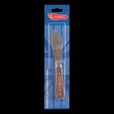 FOOTPRINT Putty Knife with a sharp clipt point blade for easy putty application in tight corners, crafted from durable steel.