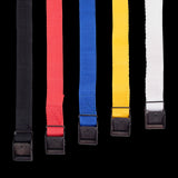 Colorful display of 60 high-strength lashing straps, featuring various lengths and durable anti-corrosion buckles for secure fastening.