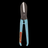 GILBOW 200mm straight tin snips with durable carbon steel blades and safety stop for precision cutting of sheet metal.