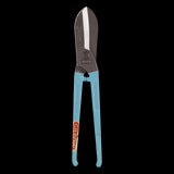 GILBOW 250mm General Purpose Straight Tin Snips with ergonomic design, drop-forged steel, and safety stop for efficient precision cutting.