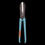 GILBOW 300mm General Purpose Straight Tin Snips with durable carbon steel blades, non-slip joint, and safety stop feature.