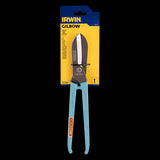 GILBOW 300mm General Purpose Straight Tin Snips featuring durable carbon steel, non-slip joint, and safety stop for precise cuts.