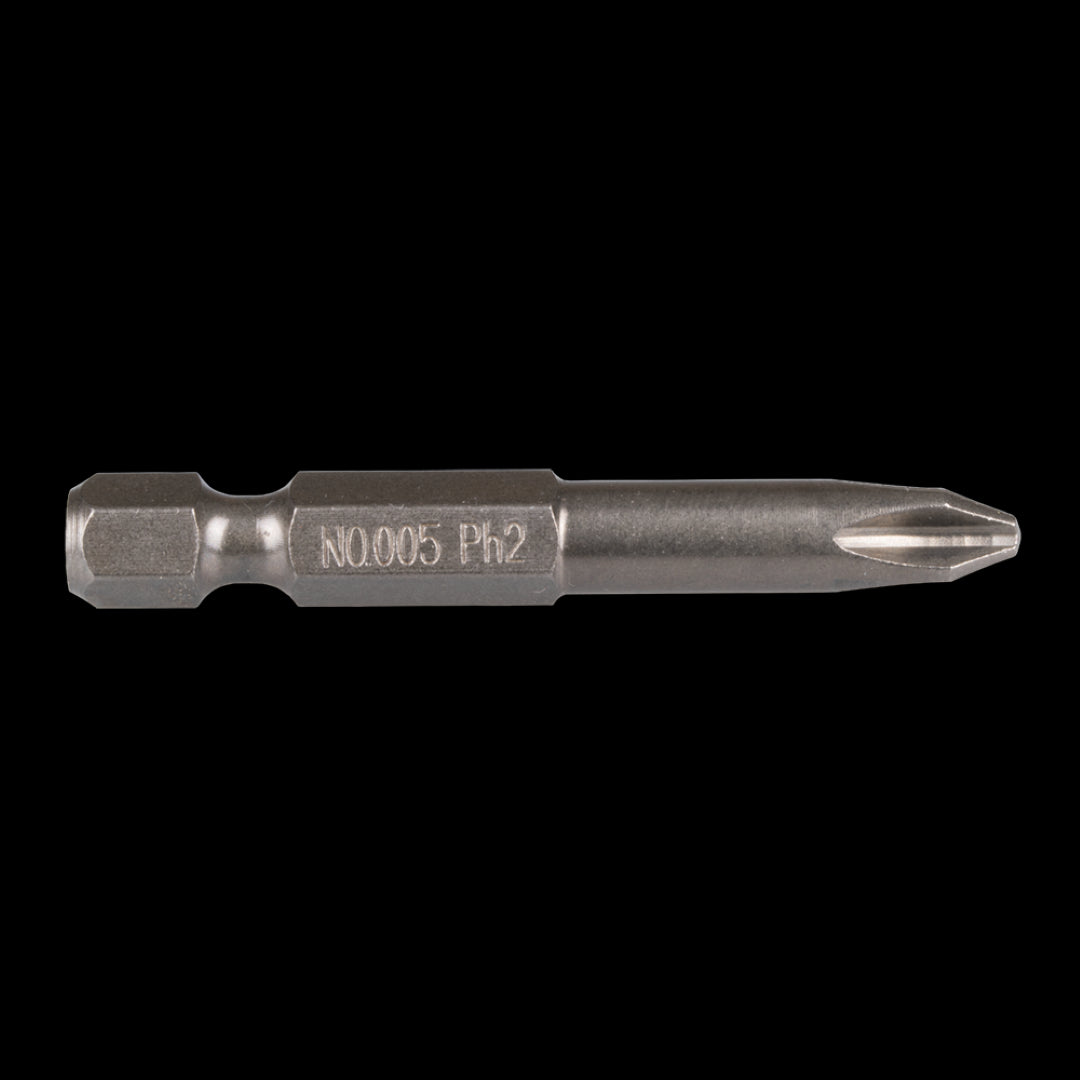 GFB No.2 Phillips Bit - 50mm screwdriver bit with precision design, ideal for tight spaces and various applications.