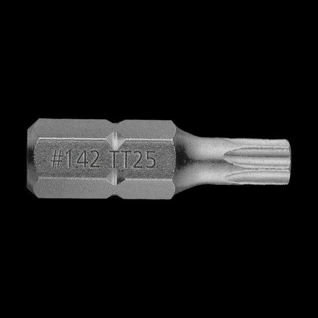 GFB T-25 Torx Tamperproof Bit - 25mm, precision engineered for durability in electronics, furniture, and automotive projects.