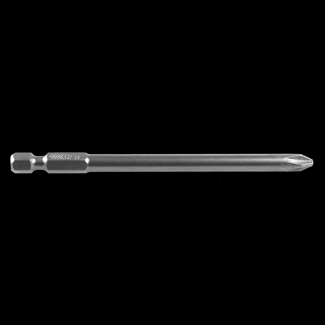 GFB No.2 Phillips Bit - 100mm, durable screwdriver bit for tight spaces; ideal for wood, metal, and plastic applications.