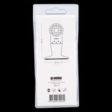 G-MAN Oscillating Saw Blade for precise cutting in wood, plastic, and plaster, crafted from durable high carbon steel.