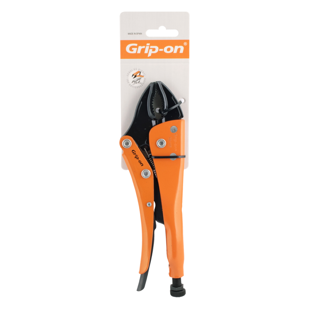 GRIP-ON 240mm Curved Jaw with Wire Cutter Locking Plier