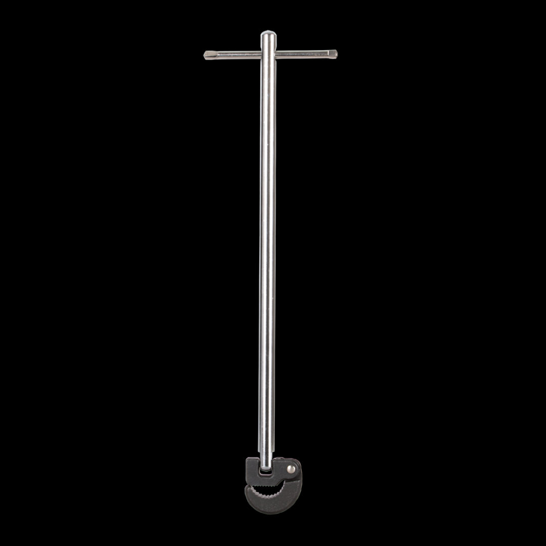 STANWAY 350mm Adjustable Basin Wrench with swivel head and strong jaws for easy access in tight plumbing spaces.