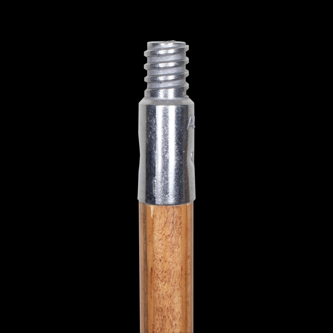 Lightweight 1.2m wooden handle with aluminum universal threaded tip, perfect for reaching high areas in painting and decorating tasks.