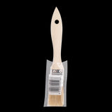 HAYDN 25mm Chip Brush with flat blended bristles and wooden handle, ideal for precise adhesive applications.