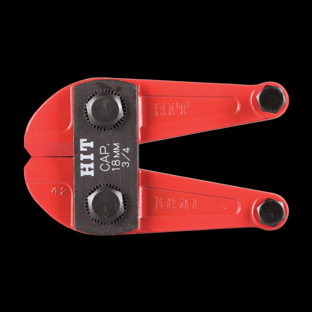 HIT Centre Cut Bolt Cutter Jaw Set designed for precise, durable cutting of steel, iron, and aluminum; compatible with HHBC1050.