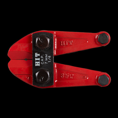 HIT Clipper Cut Bolt Cutter Jaw Set for HHBC350, offering precision cuts in hard steel and wire with durable professional-grade construction.