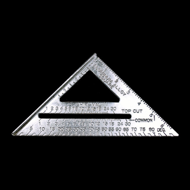 STANWAY 185mm Aluminium 45° Angle Square, a precision tool for woodworking with dual-sided scale and easy instructions for accurate cuts.