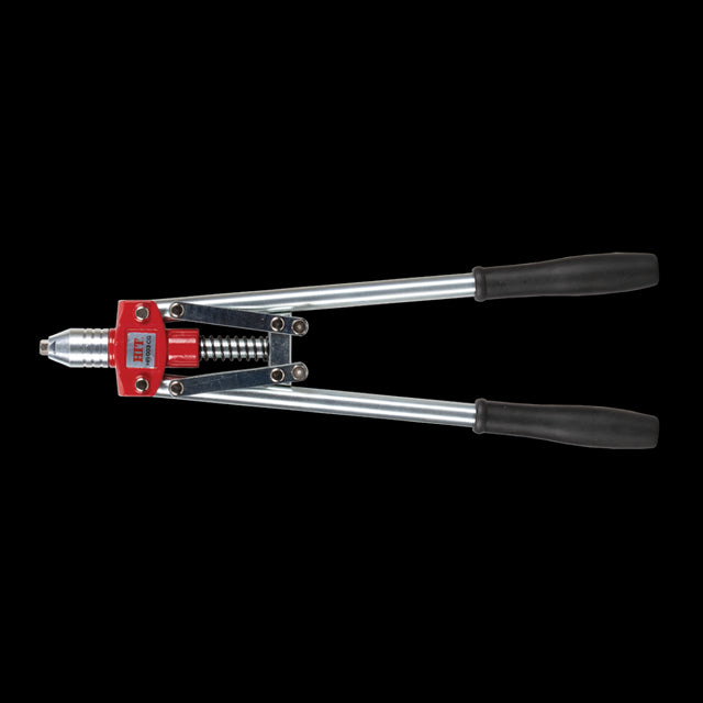 Heavy-duty HIT Long Arm Rivet Tool with long leverage arms for precise fastening of 3mm, 4mm, and 5mm rivets.