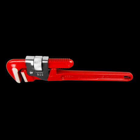 HIT 300mm Drop Forge Steel Pipe Wrench with ergonomic handle and full-floating jaws for strong, fast pipe gripping and ratcheting.