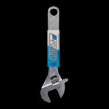 IREGA Adjustable Wrench showcasing ergonomic handle, precision jaws, and chrome finish for durability and rust resistance.