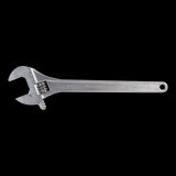 IREGA Adjustable Wrench, 375mm length, ergonomic design, chrome alloy steel, precise grip for nuts and bolts, rust-resistant finish.