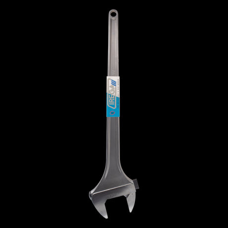 IREGA Heavy Duty Adjustable Wrench in chrome vanadium steel with 78mm jaw, ideal for heavy industrial and construction tasks.