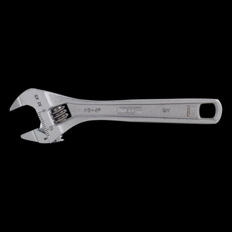 IREGA Xtra Slim Jaw Adjustable Wrench, 2.5mm thick jaws for tight spaces, made of durable Chrome Vanadium Steel.