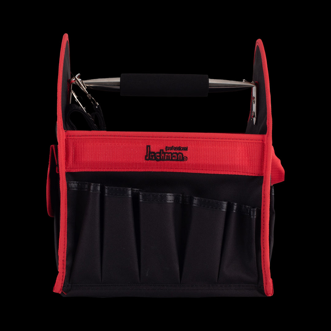 JACKMAN Carry Handy Tools Organiser with 14 inside pockets, 16 outside pockets, and durable polyester design for efficient tool storage.