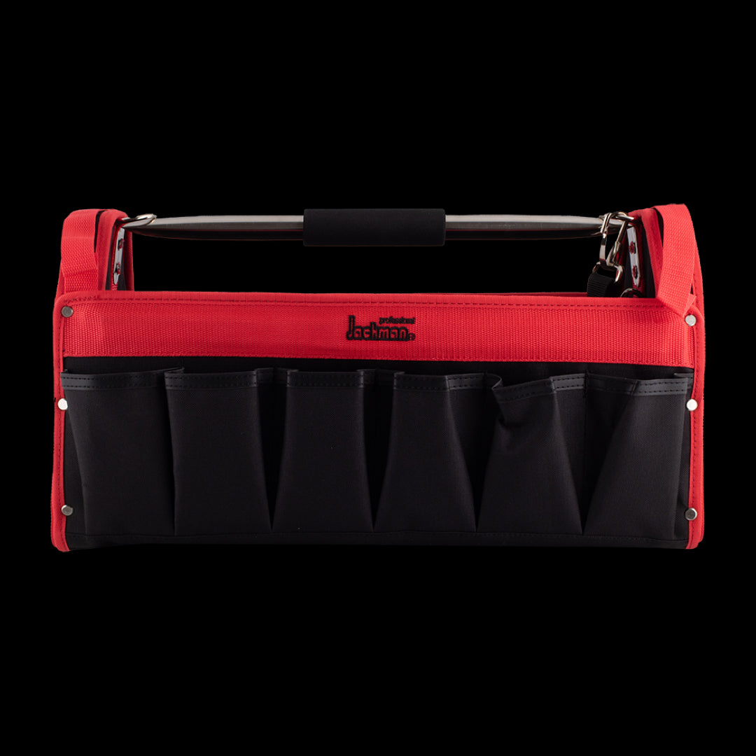 JACKMAN Carry Handy Tools Organiser, 20 pockets, adjustable strap, durable polyester, perfect for DIY and professionals.