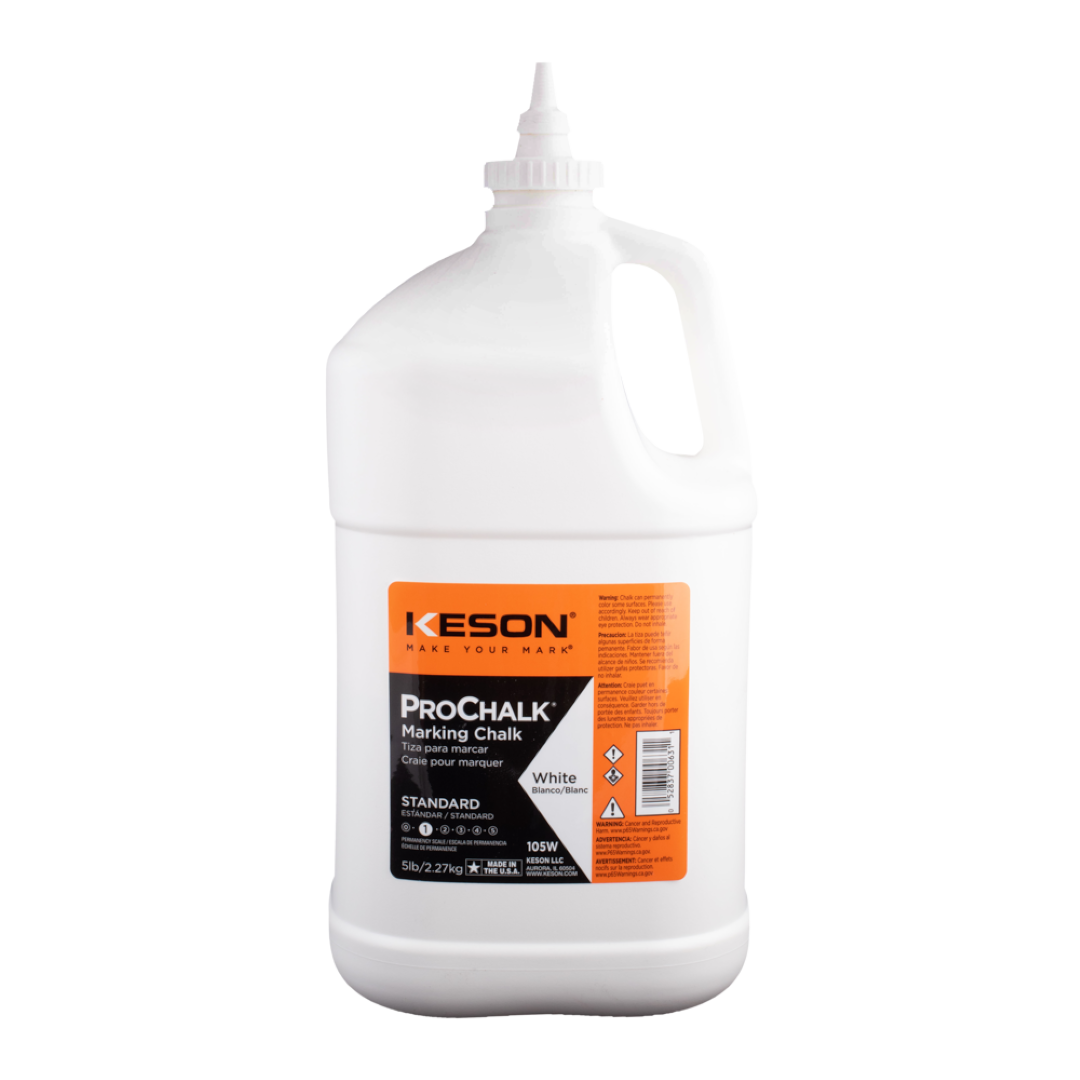 KESON ProChalk® Standard White Marking Chalk - 2.27kg