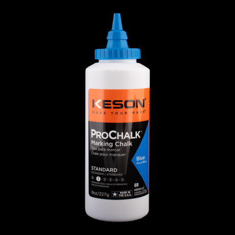 KESON ProChalk® Standard Blue Marking Chalk in 227g, ideal for precise interior and exterior marking with easy cleanup.