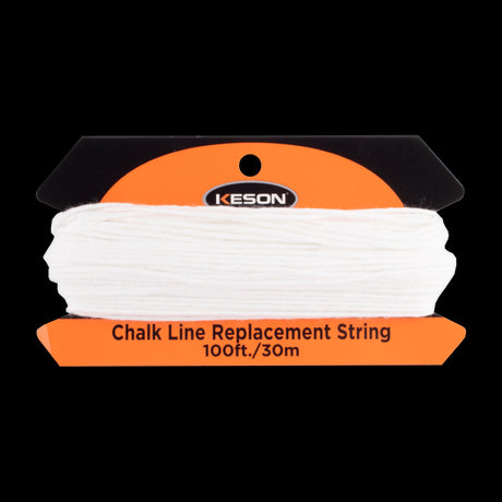 KESON 33m Replacement Chalk Line String, twisted polyester for durable, precise marking in various weather conditions.