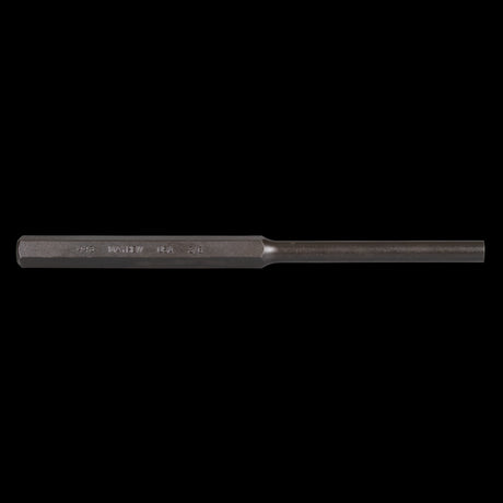 MAYHEW Pin Punch, 200mm x 3/8", S-2 steel with black oxide finish, designed for precision tasks in engineering and automotive fields.