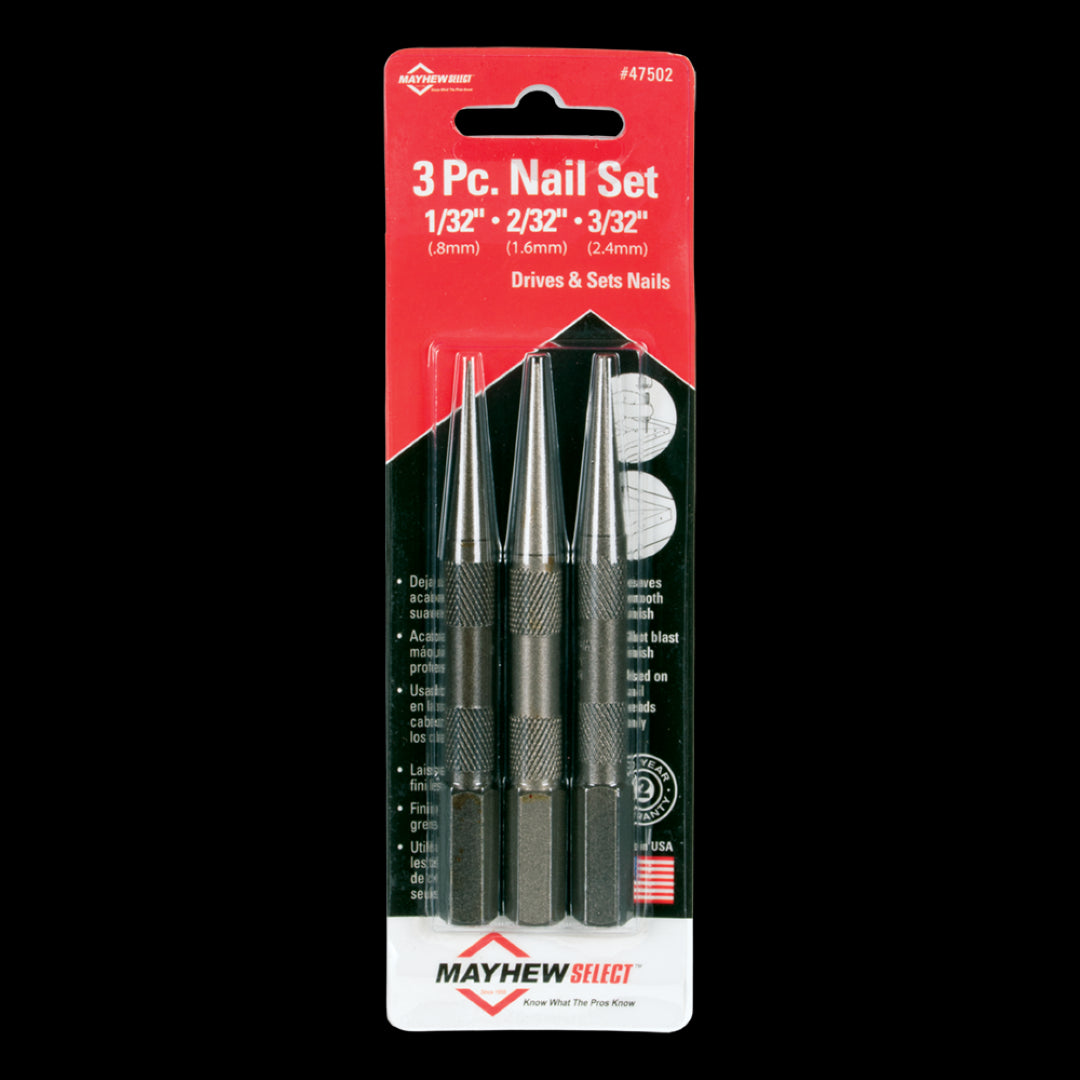 MAYHEW Nail Punch Set - 3pc