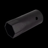 MELCO 52mm single-ended tube spanner in black steel, featuring hexagonal and circular profiles for tight space efficiency.