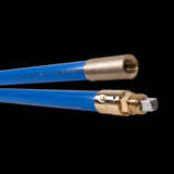 BAILEY Drain Rod in blue, 1200mm long, robust polypropylene with solid brass LockFast joints for efficient clog removal.