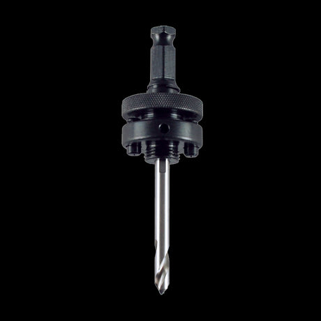 MORSE Holesaw Arbor 7/16" HEX, PIN ARBOR crafted from heavy-duty carbon steel for durability and precision in various drilling tasks.