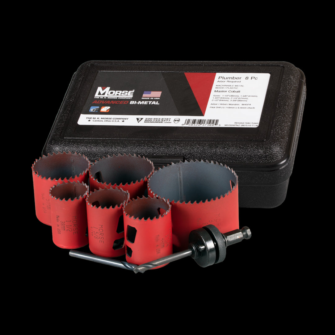 MORSE Plumbers Holesaw Set - 8pc