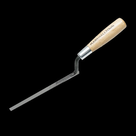 MARSHALLTOWN 8mm Window Trowel featuring a durable stainless steel blade and ergonomic handle for precise grout and mortar application.