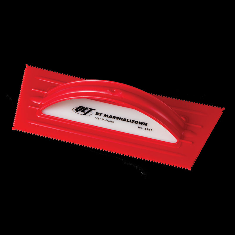 MARSHALLTOWN 3mm Red Plastic V-Notched Trowel