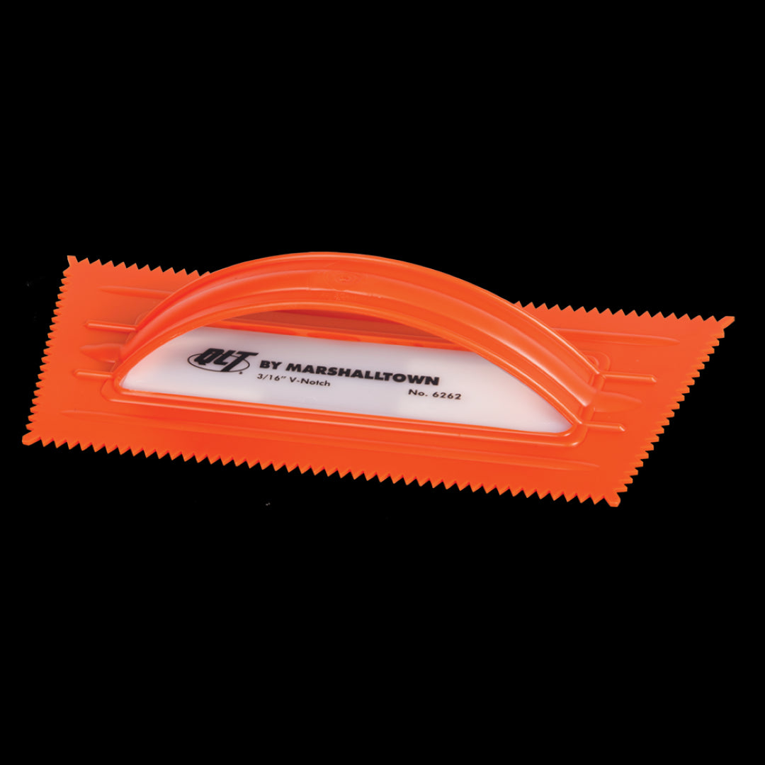 MARSHALLTOWN 5mm Orange Plastic V-Notched Trowel