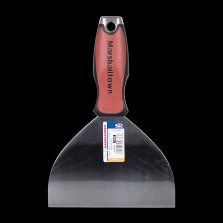 MARSHALLTOWN 150mm Carbon Flex Putty Knife with ergonomic handle and flexible steel blade for precise smoothing and spreading.