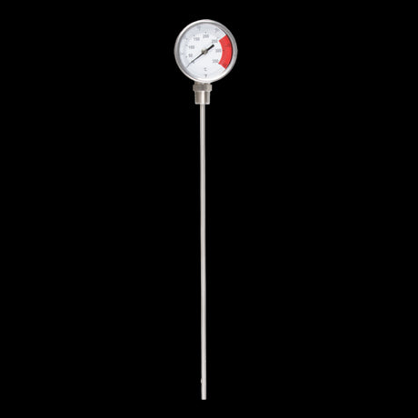 Durable MARSHALLTOWN Temperature Gauge for precise asphalt melting, ensuring accurate readings and optimal performance.