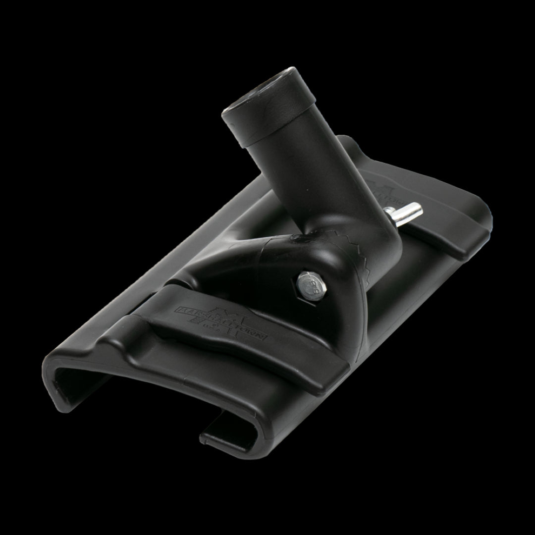 Marshalltown Proskim Skimming Spatula Bracket with adjustable angle and quick-clamp for efficient drywall finishing.