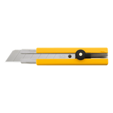 OLFA 25mm snap-off blade knife featuring a durable design and anti-slip grip for precision cutting in tough materials.