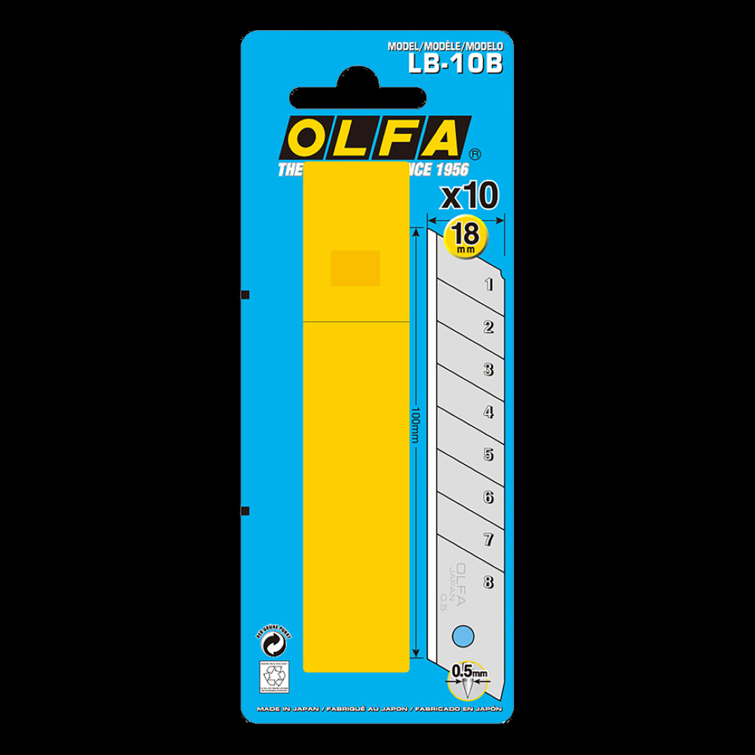 OLFA 18mm Standard Snap Off Blade - 10 Pack