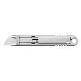 OLFA stainless steel self-retractable knife, NSF approved, ideal for safe, precise cutting in sanitary environments.