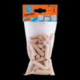 PG PROFESSIONAL 10mm fluted wooden dowels in a 40-pack, crafted from durable beech wood for strong, reliable joints in woodworking.